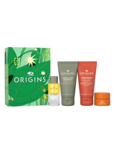 Origins Holiday Cleanse & Glow Essentials подаръчен комплект