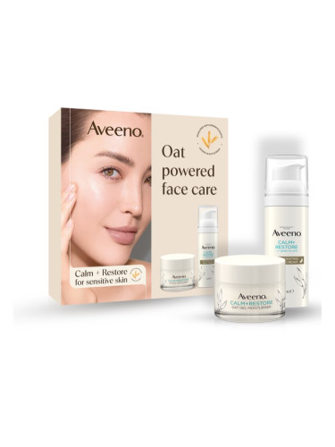 Aveeno Calm + Restore комплект за грижа за лицето за суха и чувствителна кожа