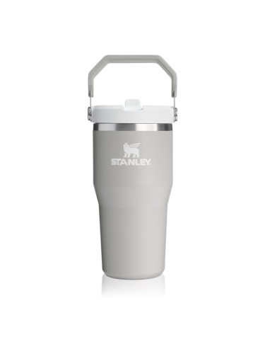 Stanley IceFlow™ Flip Straw Tumbler неръждаема бутилка за вода Ash 600 мл.