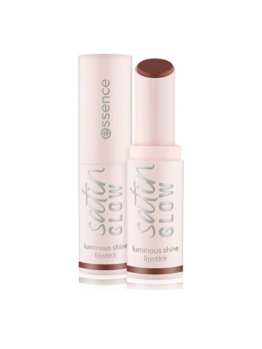 essence satin GLOW Кремообразно червило със сатенено покритие цвят 06 Deja-brew 3.5 гр.