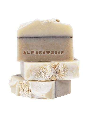 Almara Soap Natural Oatmeal Cake ръчно произведен сапун за чувствителна кожа 90 гр.