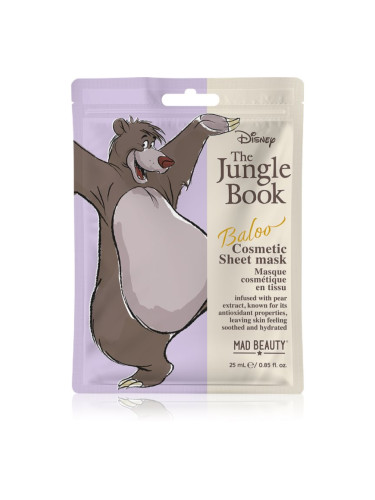 Mad Beauty The Jungle Book Sheet Mask - Baloo платнена маска 25 мл.