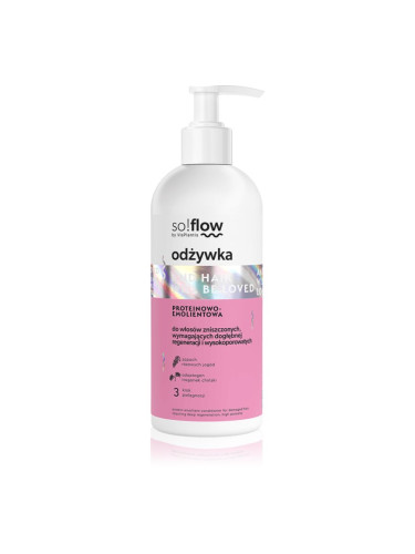 so!flow Damaged Hair Protein-Emollient Conditioner подсилващ балсам за увредена коса 300 мл.