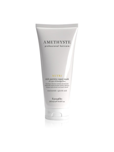FarmaVita Amethyste Nutri дълбоко регенерираща маска за увредена и химически третирана коса 250 мл.