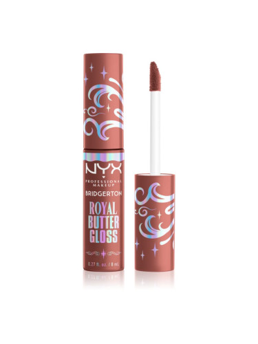NYX Professional Makeup Bridgerton Royal Butter Gloss блясък за устни цвят 02 Praline 8 мл.