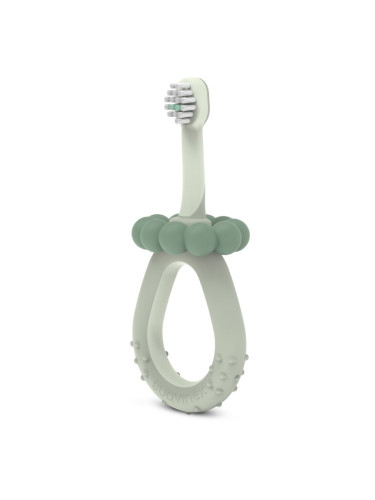 Suavinex Baby Training Toothbrush четка за зъби за деца 0-2 y Green 1 бр.