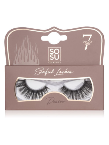 SOSU Cosmetics 7 Deadly Sins Lashes изкуствени мигли Desire 1 бр.