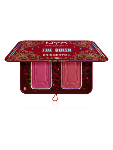 NYX Professional Makeup Bridgerton Royal Blush палитра с ружове цвят 03 The Queen 2x5 гр.