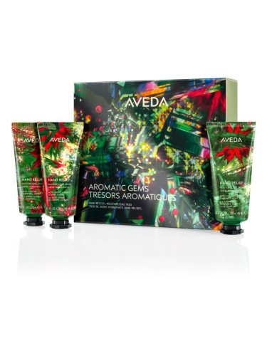 Aveda Holiday Aromatic Gems Hand Relief™ Moisturizing Trio коледен подаръчен комплект за ръце