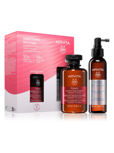 Apivita Tonic Women's Hair Tonic Routine Set комплект против косопад