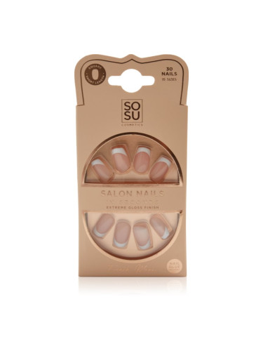 SOSU Cosmetics Salon Nails French Mani Изкуствени нокти цвят French Mani 30 бр.