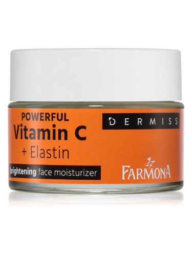 Farmona Dermiss Powerful Vitamin C + Elastin крем за лице за освежаване и хидратация 50 мл.