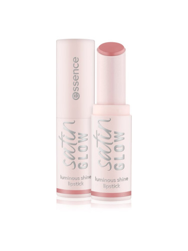 essence satin GLOW Кремообразно червило със сатенено покритие цвят 02 Blushin It 3.5 гр.