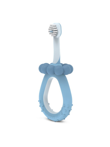 Suavinex Baby Training Toothbrush четка за зъби за деца 0-2 y Blue 1 бр.