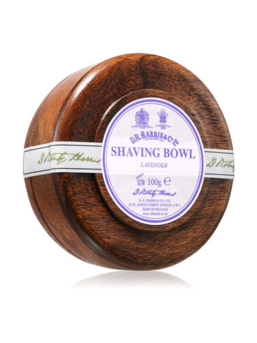 D.R. Harris Shawing Bowl Mahogany wood сапун за бръснене Lavender 100 гр.