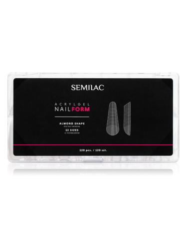 Semilac Accessories Acrylgel Nail Form шаблони за нокти размер Almond 120 бр.