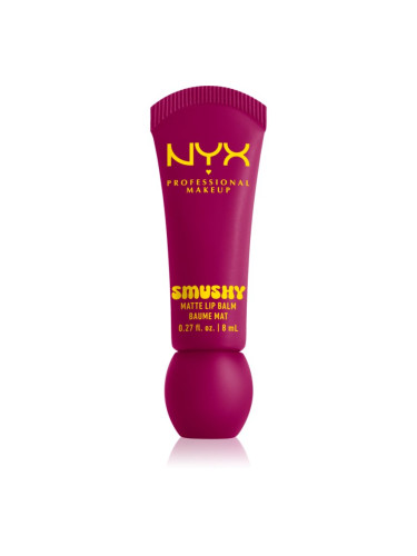 NYX Professional Makeup Smushy Matte Lip Balm балсам за устни с матиращ ефект цвят Silly Sippin' 8 мл.