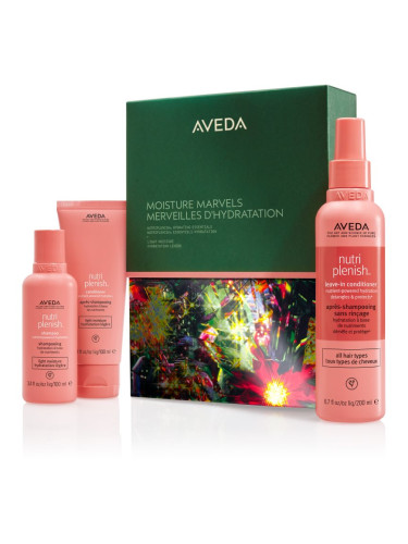 Aveda Holiday Moisture Marvels: Nutriplenish™ Hydrating Essentials Light коледен подаръчен комплект За коса