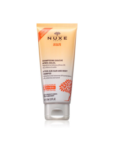 Nuxe Sun After-Sun Hair And Body Shampoo душ гел за тяло и коса след слънчеви бани 100 мл.