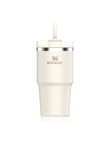Stanley Quencher H2.O FlowState™ Tumbler неръждаема термочаша със сламка малък Cream 2.0 600 мл.