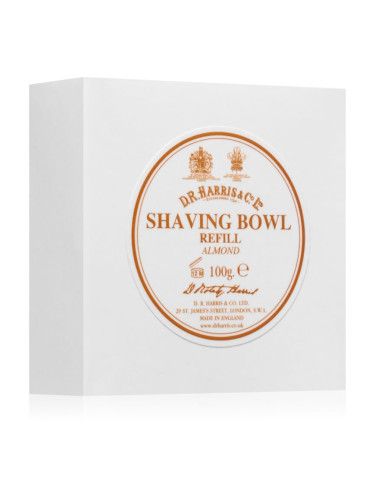 D.R. Harris Shawing Bowl Refill сапун за бръснене пълнител Almond 100 гр.