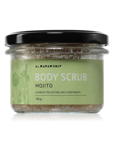 Almara Soap Body Scrub захарен скраб за тяло против целулит с аромат Mojito 180 гр.