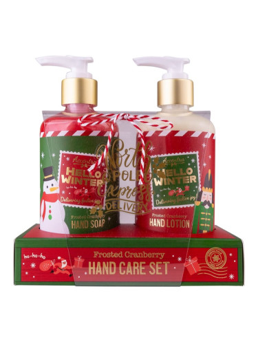 Accentra Hello Winter Frosted Cranberry коледен подаръчен комплект за ръце аромати Frosted Cranberry