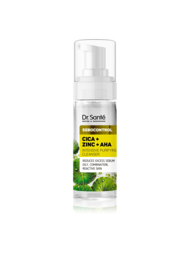 Dr. Santé Sebocontrol Cica + Zinc + AHA почистваща емулсия за мазна кожа 150 мл.