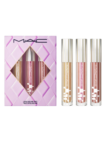MAC Cosmetics Holiday Gloss Enthusiast Lipglass Air Trio подаръчен комплект за устни