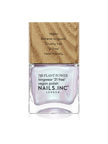 Nails Inc. Plant Power дълготраен лак за нокти цвят Eco Glow 14 мл.
