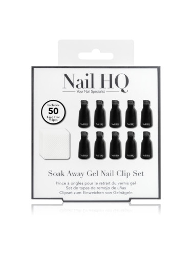 Nail HQ Soak Away Gel Nail Clip Set комплект за сваляне на акрилни и гел нокти