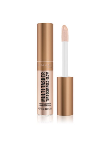 Rimmel Multi-Tasker Turbocharged Glow течен хайлайтър цвят 004 Chelsea Glow 10 мл.