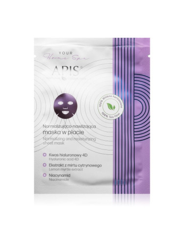 Apis Natural Cosmetics Home Spa хидратираща платнена маска за лице 20 гр.