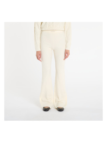 Потници GUESS Flaminia Ribbed Flare Pants Sw Cream S