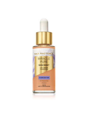 Max Factor Miracle Pure Skin Reset Серум фон дьо тен цвят 50-70 Light to Medium Warm 30 мл.