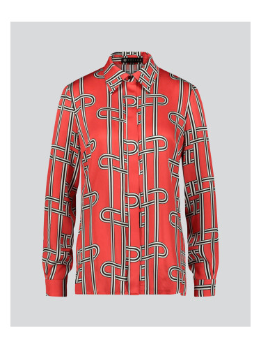 Риза D2Line принт в червен цвят