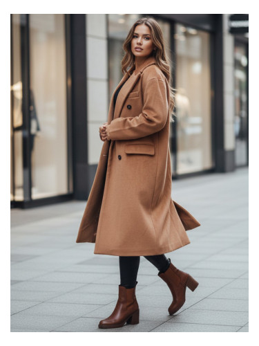 Дамско дълго зимно палто с голям размер