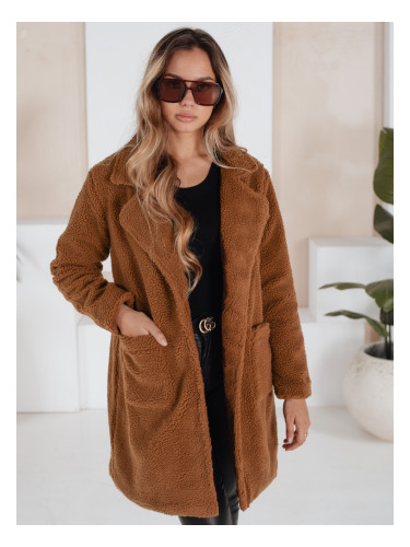 Дамско зимно плюшено палто