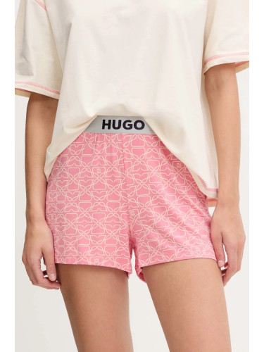 Късо долнище на пижама HUGO в черно 50490704