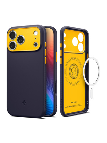 Оригинален кейс Spigen Nano Pop MagSafe, За iPhone 17 Pro (6.3), Тъмносин