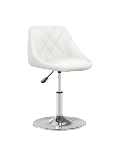 Sonata H Бар табуретка, бяла, изкуствена кожа