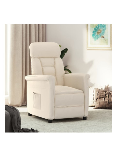 Sonata H Реклайнер стол, бежов, микрофибърен текстил