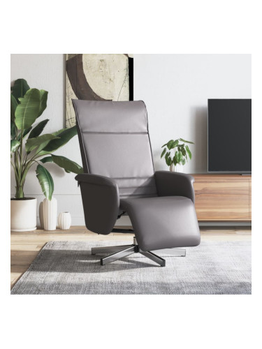 Sonata H Наклоняем стол с поставка за крака, сив, изкуствена кожа