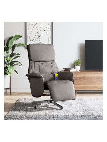 Sonata H Масажен стол с облегалка и поставка за крака, таупе, плат