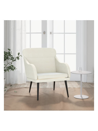 Sonata H Кресло, кремаво, 63x76x80 см, кадифе