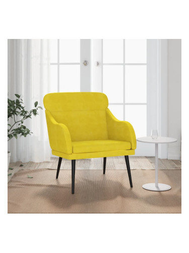 Sonata H Кресло, жълто, 63x76x80 см, кадифе