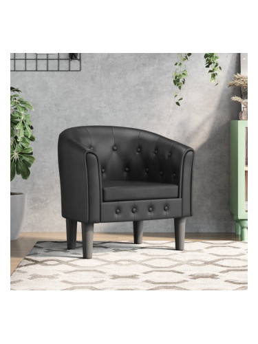 Sonata H Фотьойл, черен, изкуствена кожа