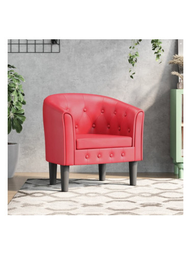 Sonata H Фотьойл, червен, изкуствена кожа