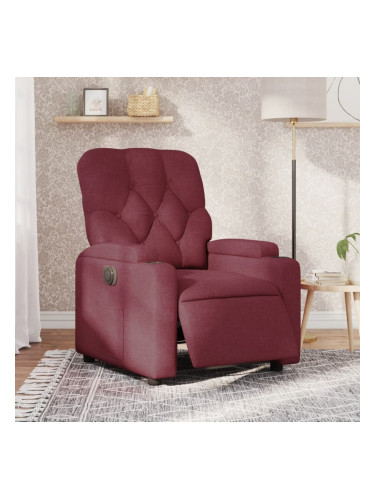 Sonata H Електрически стол реклайнер, виненочервен, текстил