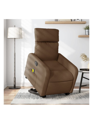Sonata H Електрически изправящ масажен реклайнер стол кафяв текстил